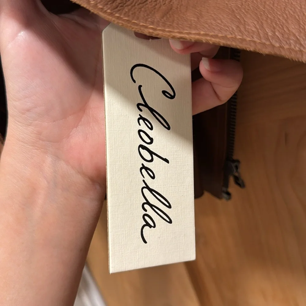 Cleobella Brown fringe Leather Jacket - Picture 5 of 6